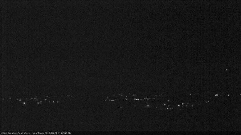 Lake Travis webcam, October 21, 2019 10:05 PM CT
