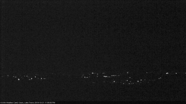 Lake Travis webcam, October 21, 2019 10:10 PM CT