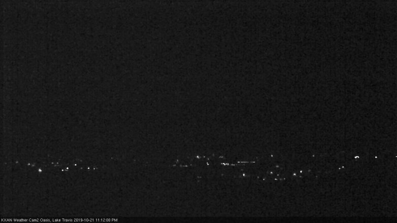 Lake Travis webcam, October 21, 2019 10:15 PM CT