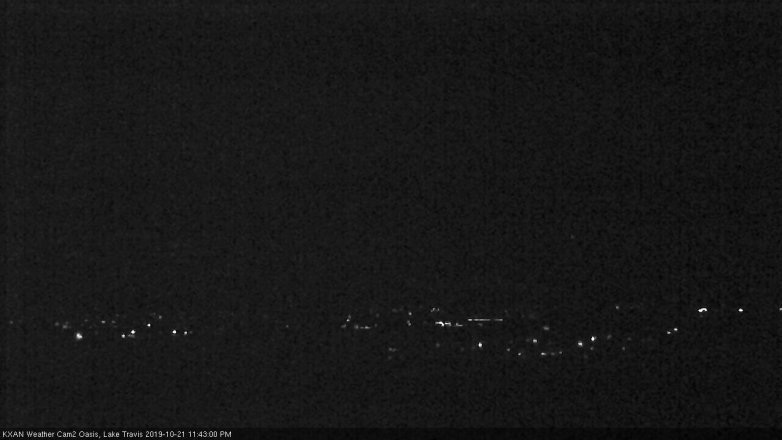 Lake Travis webcam, October 21, 2019 10:45 PM CT