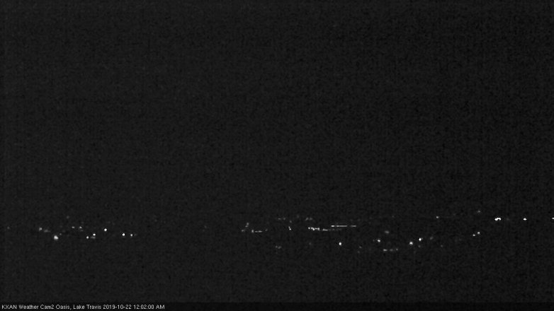 Lake Travis webcam, October 21, 2019 11:05 PM CT