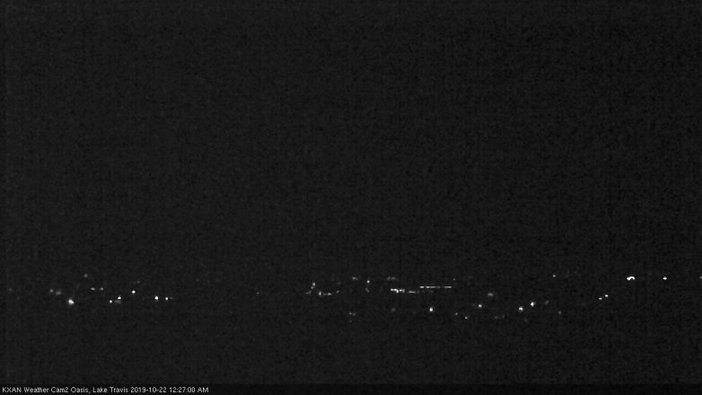 Lake Travis webcam, October 21, 2019 11:30 PM CT