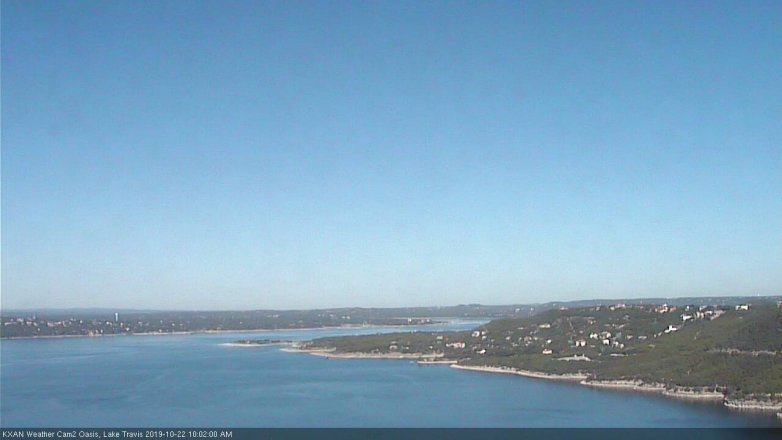 Lake Travis webcam, October 22, 2019 9:05 AM CT
