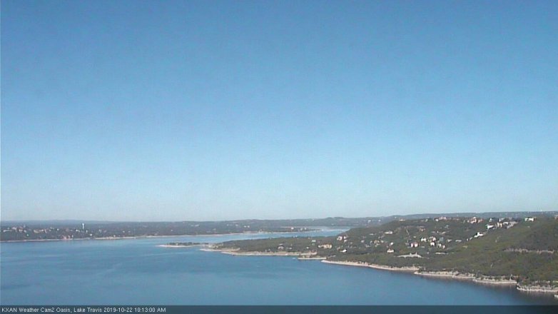 Lake Travis webcam, October 22, 2019 9:15 AM CT