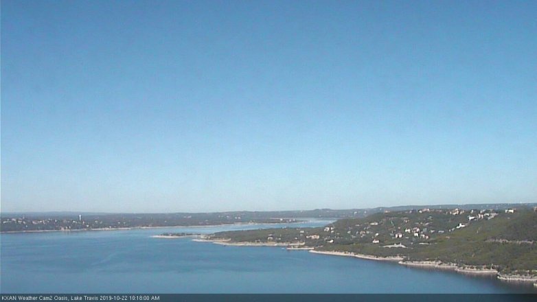 Lake Travis webcam, October 22, 2019 9:20 AM CT