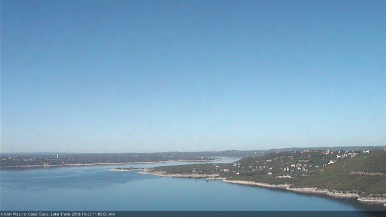 Lake Travis webcam, October 22, 2019 10:05 AM CT