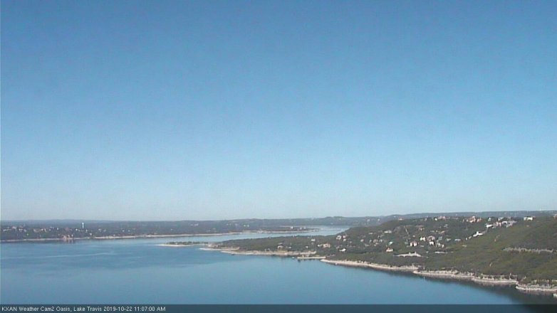 Lake Travis webcam, October 22, 2019 10:10 AM CT