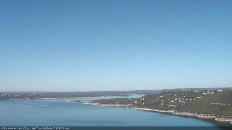 Lake Travis webcam, October 22, 2019 10:15 AM CT