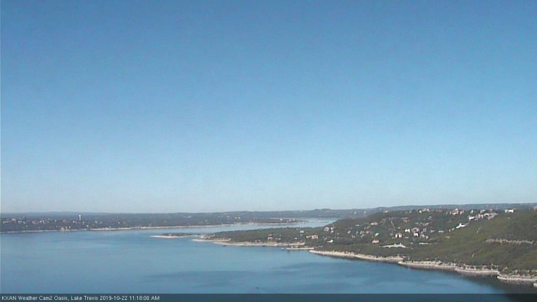 Lake Travis webcam, October 22, 2019 10:20 AM CT