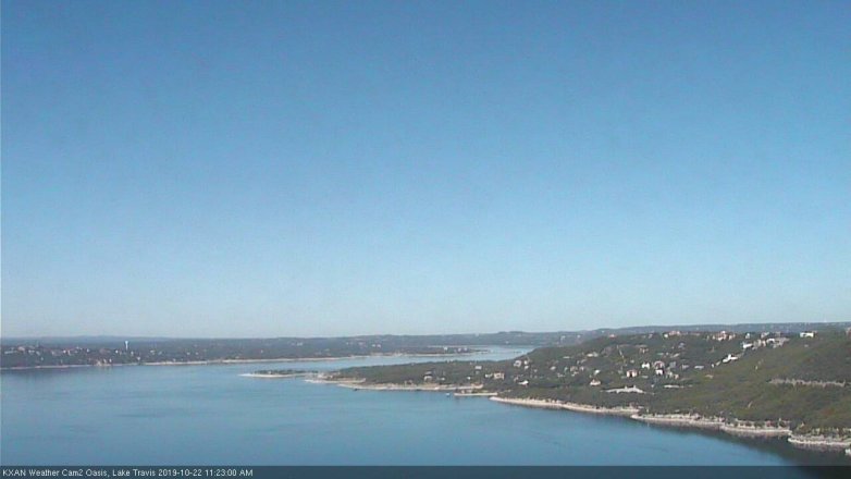 Lake Travis webcam, October 22, 2019 10:25 AM CT