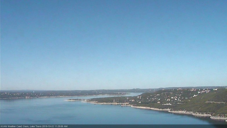 Lake Travis webcam, October 22, 2019 10:30 AM CT