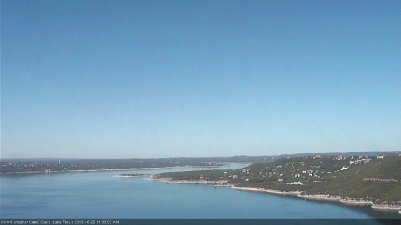 Lake Travis webcam, October 22, 2019 10:35 AM CT