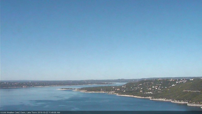 Lake Travis webcam, October 22, 2019 10:50 AM CT