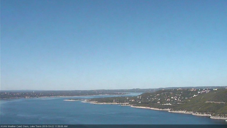 Lake Travis webcam, October 22, 2019 11:00 AM CT