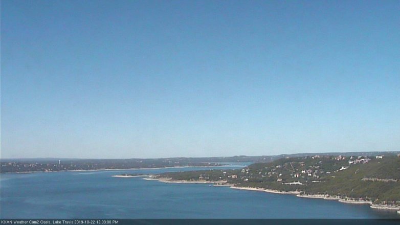 Lake Travis webcam, October 22, 2019 11:05 AM CT
