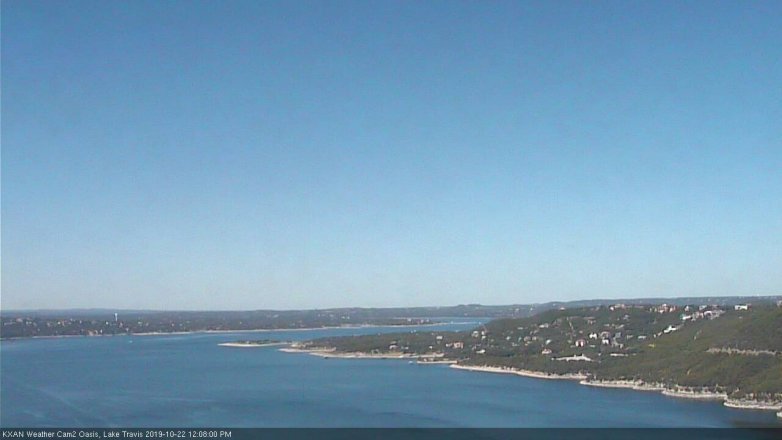 Lake Travis webcam, October 22, 2019 11:10 AM CT