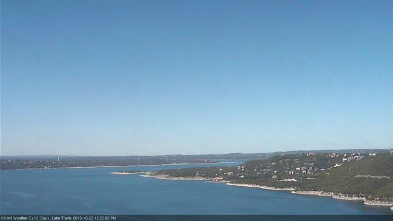 Lake Travis webcam, October 22, 2019 11:25 AM CT