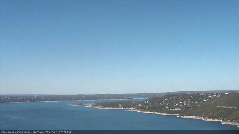 Lake Travis webcam, October 22, 2019 11:30 AM CT