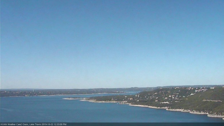 Lake Travis webcam, October 22, 2019 11:35 AM CT