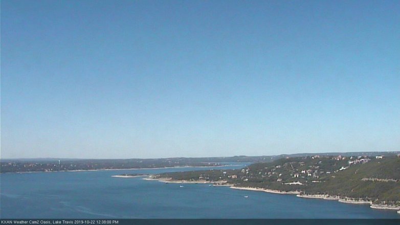 Lake Travis webcam, October 22, 2019 11:40 AM CT