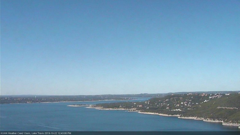 Lake Travis webcam, October 22, 2019 11:45 AM CT