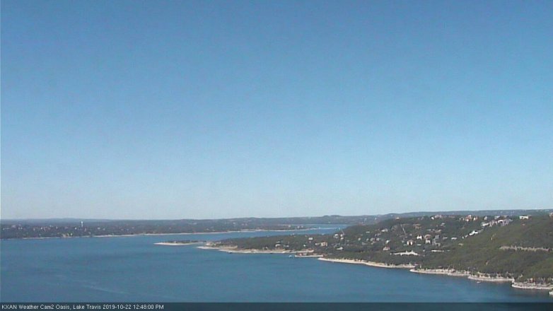 Lake Travis webcam, October 22, 2019 11:50 AM CT