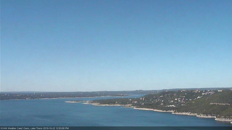 Lake Travis webcam, October 22, 2019 11:55 AM CT