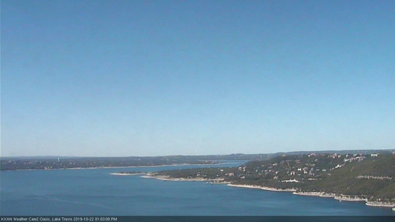 Lake Travis webcam, October 22, 2019 12:05 PM CT