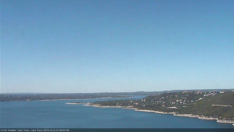 Lake Travis webcam, October 22, 2019 12:10 PM CT