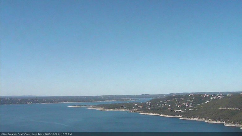Lake Travis webcam, October 22, 2019 12:15 PM CT