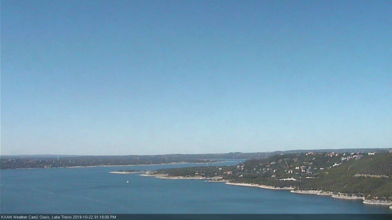 Lake Travis webcam, October 22, 2019 12:20 PM CT