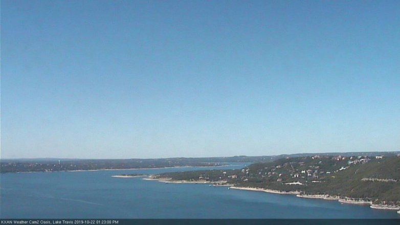 Lake Travis webcam, October 22, 2019 12:25 PM CT