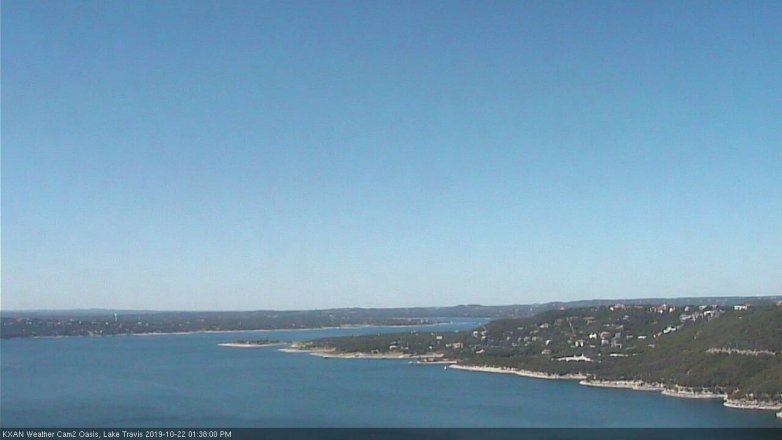 Lake Travis webcam, October 22, 2019 12:40 PM CT