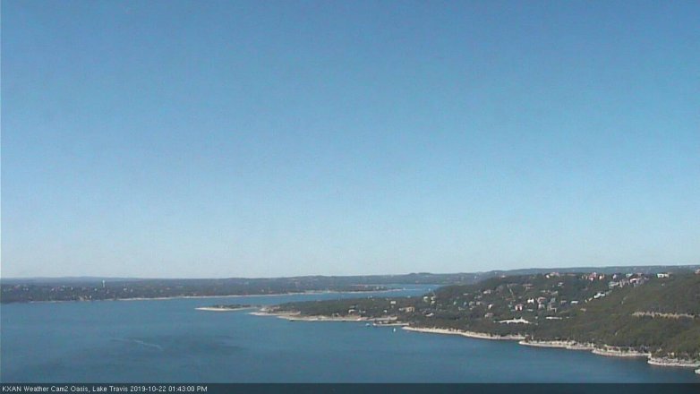 Lake Travis webcam, October 22, 2019 12:45 PM CT