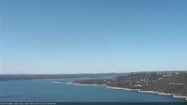 Lake Travis webcam, October 22, 2019 12:50 PM CT