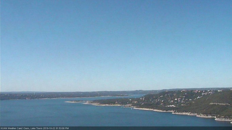 Lake Travis webcam, October 22, 2019 12:55 PM CT