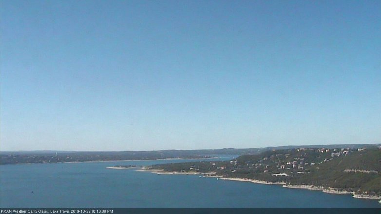 Lake Travis webcam, October 22, 2019 1:20 PM CT