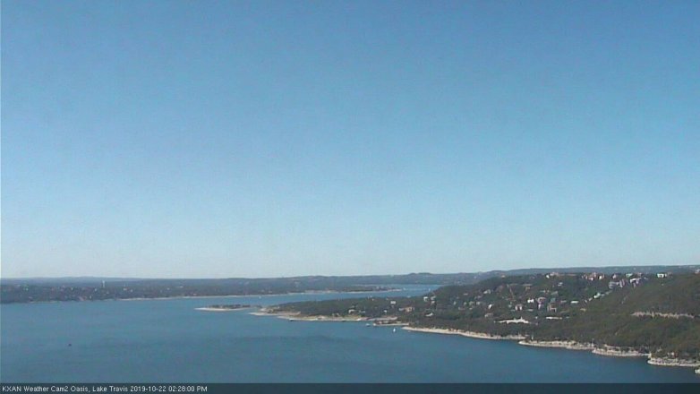 Lake Travis webcam, October 22, 2019 1:30 PM CT