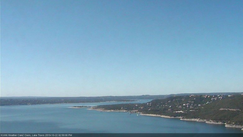 Lake Travis webcam, October 22, 2019 2:00 PM CT
