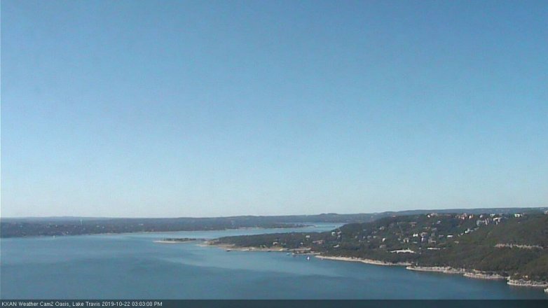 Lake Travis webcam, October 22, 2019 2:05 PM CT