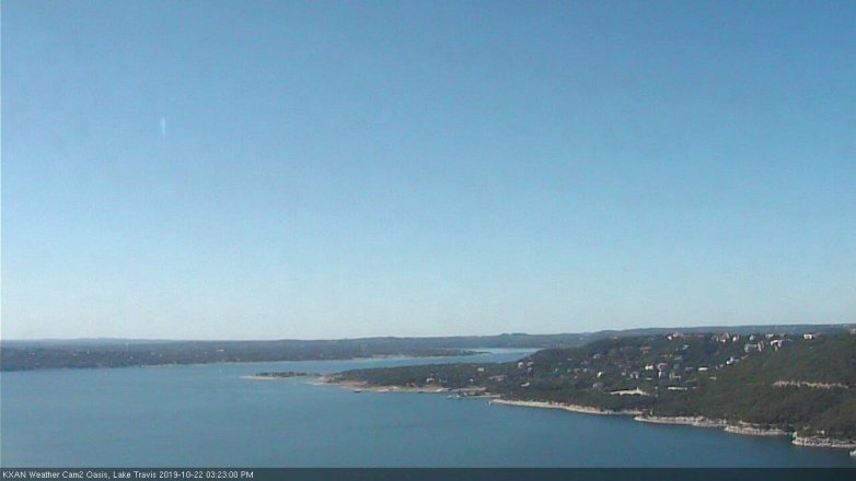 Lake Travis webcam, October 22, 2019 2:25 PM CT