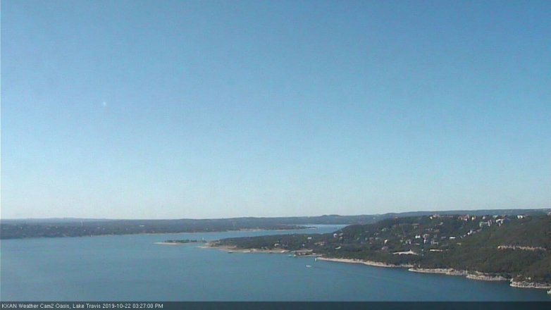 Lake Travis webcam, October 22, 2019 2:30 PM CT