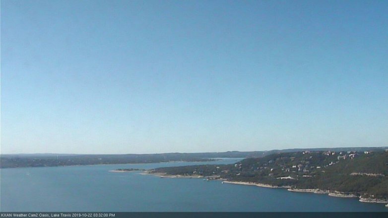 Lake Travis webcam, October 22, 2019 2:35 PM CT