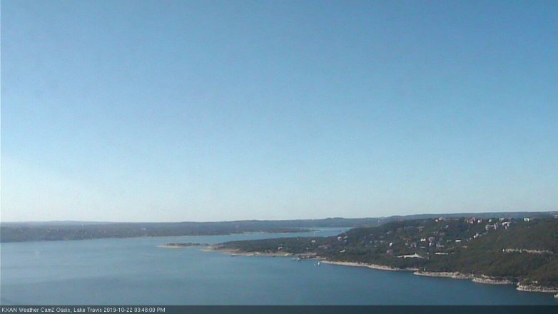 Lake Travis webcam, October 22, 2019 2:50 PM CT