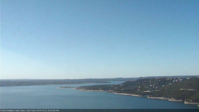 Lake Travis webcam, October 22, 2019 2:55 PM CT