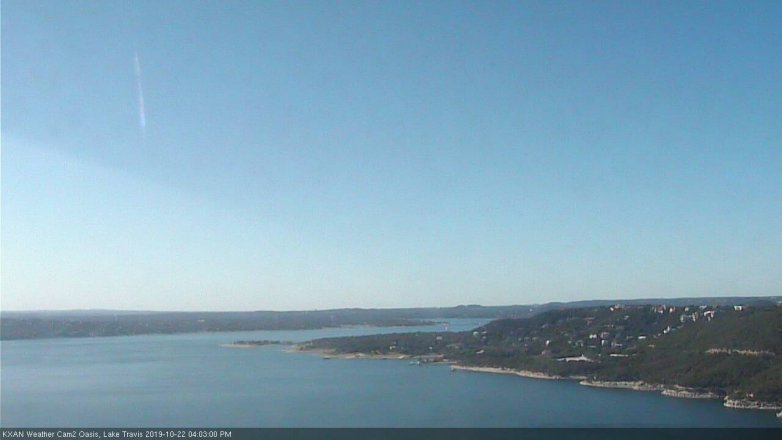 Lake Travis webcam, October 22, 2019 3:05 PM CT