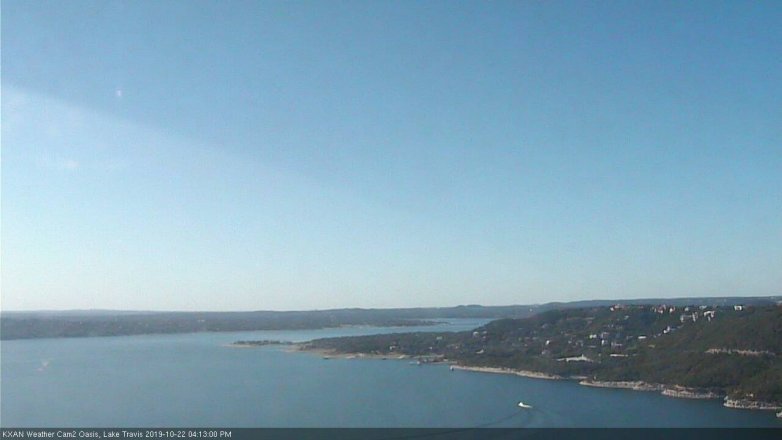Lake Travis webcam, October 22, 2019 3:15 PM CT