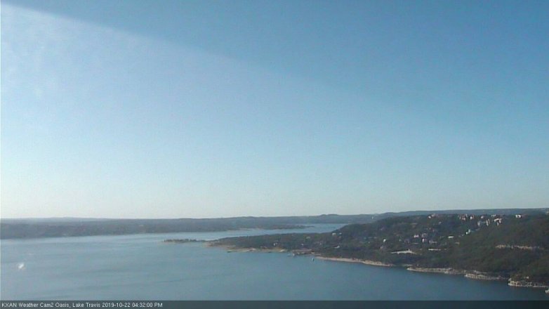 Lake Travis webcam, October 22, 2019 3:35 PM CT