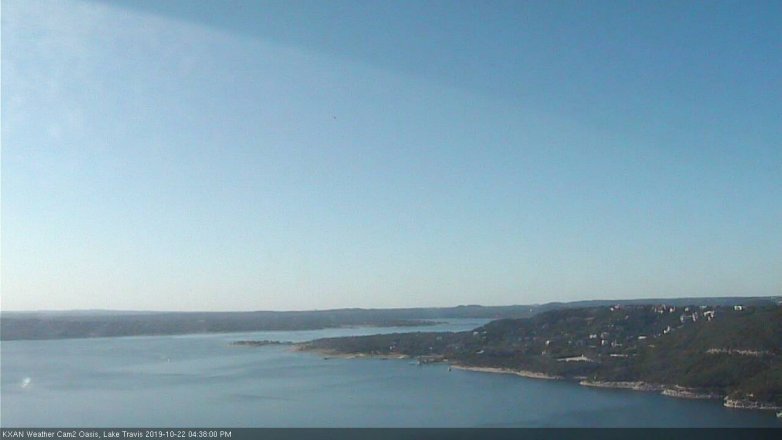 Lake Travis webcam, October 22, 2019 3:40 PM CT
