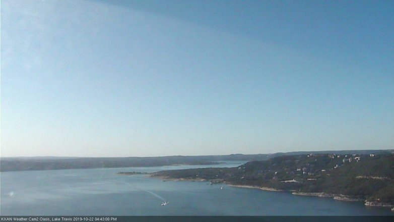 Lake Travis webcam, October 22, 2019 3:45 PM CT